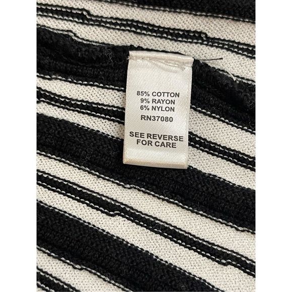 Cato size 22/24W black white Geo cardigan long sleeve - Picture 5 of 6